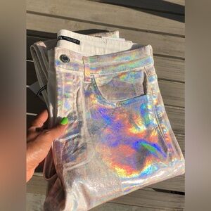 Holographic Iridescent Zara Jeans Festival 🌈 🦄